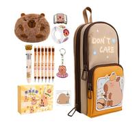 Genérico Cute Capybara Pencil Case-Large Capacity Multi-Compartment Pen Bag For Students, Aesthetic Stationery Pouch For Kids & Teens, Large Pencil Case Organizer For School, Office & Birthday