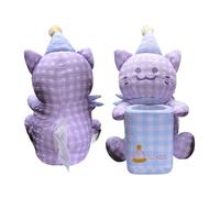 Generico Cute Car Trash Can - 2 en 1 Cute Cat Auto Organizer - Car Trash Can - For Home Desk Table Bedside Dresser Camping Bedroom Travel Party Vehicle Truck Interior Snacks