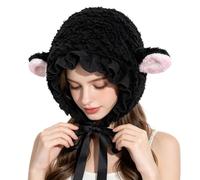 Genérico Cute Cartoon Hat For Girls, Warm Cosplay Party Cap With Chin Strap