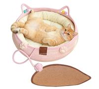 Genérico Cute Cat Bed,Cute Soft with Cushion Pillow - Comfortable Cat Bed Indoor Nest,for Kitten Puppy Sleeping Calming Indoor Home Decor Apartment Living Room Balcony