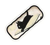 Genérico Cute Cat Eyes Glass Case, Womens Hard Shell, 6.29x2.95x1.18 inch Transparent Box with Sturdy Build, Eyewear Storage, Accessory with Sturdy Design, Glass Case for Key Cards and Traveling