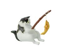 Genérico Cute Cat Figurines - Funny Fish Tank Figurine Tabletop Ornament