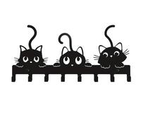 Generico Cute Cat Key Hook,Hat Hanger Organizer - Creative Animal Wall Hooks, Living Room Decor Hook For Coat, Scarf, Hat, Towel, Key, Bag
