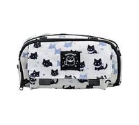 Genérico Cute Cat Pencil Case - Multifunctional Pen Pouch, Large Storage Stationery Holder | Zippered Sturdy Pencil Bag, Stylish High Capacity Makeup Box For Students, Kids, School Desk