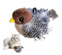 Genérico Cute Cat Toy, Flapping Bird Fun, 5.12in Touch Activated Play with Chirp Feature, Interactive Kitten Exercise for Daily Use, Bird Toy with Engaging Design, Cat Accessory for Indoor Play