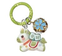 Genérico Cute Chinese New Year Bag Charm - Animal Keychains | 5x3cm Lightweight Accessory with Decorative Pendant, Alloy Material with Clip for Women Student Luggage Wallet Handbag