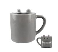 Genérico Cute Coffee Cups 435ml Milk Tea Drinkware with Cookie Divider