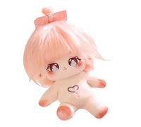 Genérico Cute Cotton Doll | Soft Toy Stuffed Little Girl Children Adults Huggable Throw Pillow Collectible Figurine for Study Room, Children's Room