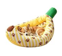 Genérico Cute Dog Bed - Banana Shaped Pet Sofa | Soft Breathable Cushion