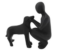 Genérico Cute Dog Statue, Adorable Puppy Sculpture Decor, 4.33x1.57x3.94 Inches Home Ornament with Fine Detail, Resin Animal Figure, Shelf Decor with Modern Style, Pet Lover Gift for Men and Women