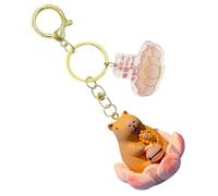 Generico Cute Doll Key Pendant - Resin Good Luck Keychain with Buddha Design | Decorative Accessory for Bags, Backpacks, Car Keys, and Mobile Phones, 2, riferimento alla descrizione