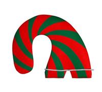 Genérico Cute Funny Striped Christmas Hat, Candy Cane Style Headwear with Face Cover Design for Adults, Perfect Holiday Costume Accessory for Christmas Party Celebration