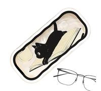 Genérico Cute Glasses Case - ABS, 6.29x2.95x1.18 Inches, Hard Shell Cute Glasses Case | Transparent Lightweight Box, Eyewear Organizer For Travel, Driving, School, Office, Birthday