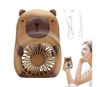 Genérico Cute Handheld Fan, Cartoon Air Cooling Fan, 4.33 Inches Compact Design, Mini Outdoor Ventilador, Kid-Friendly Blower for Travel, Makeup, Home, School, Quiet Motor, Easy Carry