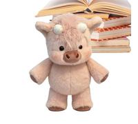 Genérico Cute Huggables Cow, Soft Stuffed Animal, 17.7inch Plush Toy with Fuzzy Texture, Resilient Cotton Cattle Doll, Adorable Figure with Realistic Style, Nursery Toy for Boys Girls and Bedroom