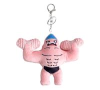 Genérico Cute Keychain - 3D Color Printing Muscle Charm | Funny Figure Key Ring with Sculpted Body Detail, Bag Accessory with Clip for Backpack, Purse, Zipper, Party Decoration Collectible