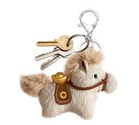Genérico Cute Keychain,4 Inch Year Of The Horse Decor | Plush Bag Charm - for Women, Men, Boyfriend, Lover, Backpack, Travel, Home, Party, Classroom, Work, Daily