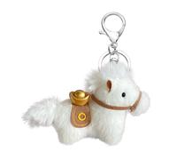 Generico Cute Keychain - Plush Year Of The Horse Mascot | 4 Inch Souvenir Pendant Cute Animal Purse Keyring For Women Men Girls Lover Backpack Travel Home Party Classroom Work Daily, ,