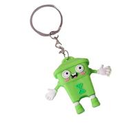 Generico Cute Keychain, Small Cute PVC Keychain Charm, Trash Can Bag Charm For Backpack Purse Wallet Luggage Rearview Mirror Car Truck Travel School Party Home Daily Birthday, verde, riferimento