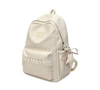 Genérico Cute Lace Backpack, Large Capacity Lightweight Bag with Star | Girls Backpack For School, Zoos, Parties, Parks, Gardens, Camping, Picnics, Walking, Snacks, Toys, And Daily Carrying.