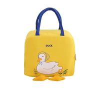 Genérico Cute Lunch Box - Cartooned Lunch Bag | 23x13x20cm Tiffin Box with Smooth Zipper, Insulated Tote with Wear-Resistant Cloth, Food Bags, Snack Storage for Children