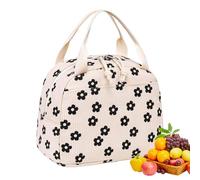 Genérico Cute Lunch Tote, Corduroy Lunch Box, Large Insulated Tote Container For School, Outdoor With Cooler Compartment For Work Travel Picnic Teacher Students Kids Adults Teens