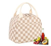 Generico Cute Lunch Tote, Corduroy Lunch Box, Large Insulated Tote Container For School, Outdoor With Cooler Compartment For Work Travel Picnic Teacher Students Kids Adults Teens