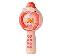 Genérico Cute Microphone, Portable Music Singing Toy, 10x7.4x22cm/3.94x2.91x8.66 Inches Compact Microphone Handheld, Recording Toy for Kids Aged 3-12, Home Use, Abs