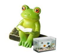 Genérico Cute Mini Animal Figures, Waterproof Aquarium Ornament Set, Small Resin Pet Tank Decorations with Detailed Design, Creative Habitat Decor Pieces for Fish Tanks, Reptile Terrarium Aquatic Use