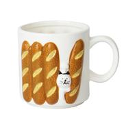 Genérico Cute Mug - Japanese Relief Ceramic Hot Coffee Cups,Household Beer Mug | For Juice Beer Dining Room Teachers Students Attractive Bread Form 200mlHotel Collectors Birthday Holiday Gathering