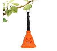 Genérico Cute Nightlight Witch Broom - Halloween Orange Lamp | Pumpkin Prop