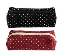 Genérico Cute Pencil Case - Cute Retro Dot Pencil Compartment Organizer
