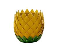 Genérico Cute Planter, Scale-Like Cacti Container, 2.5x2.3 Inches 3D Printed Vessel with Drainage Build, Professional Indoor Pot, Gift Ornament with Modern Style, Desk Accessory for Birthday