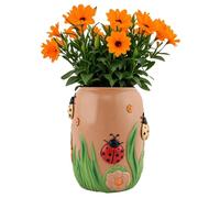 Genérico Cute Pots for Plants - Ladybug Planter | Resin Ladybug Flower Jarrón | Bonsai Pot, Home Decor, Modern Decorative Planter Garden Backyard Porch Patio Balcony