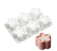 Genérico Cute Shaped Raspberry Mousse Mold | Silicone Cake Molds,6-Cavity Silicone Kitchen Gadgets For Chocolate Pastry Ice Cream Candle Party Gathering Holiday Kids Beginner