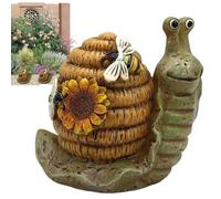 Genérico Cute Statue, Outdoor Resin Figurine, Creative Garden Decor For Lawn, Patio, Balcony, Desk, Home Accent, Weather Resistant Yard Sculpture, Gift Idea For Nature Lovers, 13x9x11.3cm