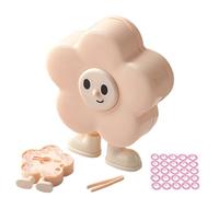 Genérico Cute Tooth Case - Floral Design Organizer, Portable Storage Box with Tweezer Accessory, Tooth Holder, Kids Collectible Container with Easy Access Lid, Fun Gift for Birthday, Nursery