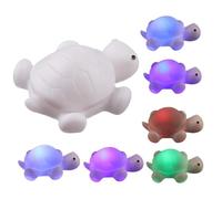 Genérico Cute Turtle Night Light For Kids - 7 Color LED Lamp, Night Light, Safe Rounded Edges, Wireless Portable Mini Animal Lamp | Bedside Nursery Lighting For Breastfeeding Kids Room Sleep