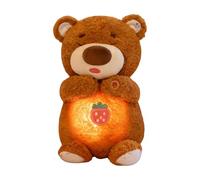 Genérico Cute Weighted Bear Plush - 11 Inch Electronic Buddy Toy | Hugging Pillow for Anxietý Relief - USB Rechargeable Sound Light Effects for Kids Relaxation Sleep Gift for Boys Girls