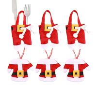 Genérico Cutlery Pouch - Christmas Decoration Ornaments, Tableware Bags | Festive Dining Accessories for Dining Table Restaurant Hotel Banquetes Party Holiday Festivals Dinner Spoon Knives Fork