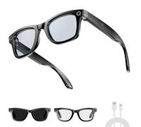 Genérico Cyanvue Ai Smart Glasses, 8mp Camera Glasses with Music & Call Features, Waterproof Ai Bluetooth Smart Eyewear (with Camera), Anti-Blue Light Eyewears for Men Women (Anti-Blue Light)