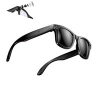 Genérico Cyanvue Ai Smart Glasses, 8mp Camera Glasses with Music & Call Features, Waterproof Bluetooth Connectivity, WiFi Transfer, Anti-Shake, for Men with Camera (Black)
