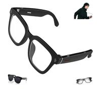 Genérico CyanVue AI Smart Glasses, 8mp Camera with Music & Call Features, Bluetooth with 144 Translation, AI Real-Time Ranslation, Ip65 Dust, Anti-Blue Light Glasses (White)