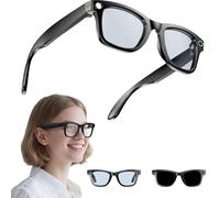 Genérico Cyanvue Ai Smart Glasses, AI Smart Glasses with Camera, 8MP Camera Glasses, Bluetooth Glasses with 144 Translation, Suitable For Outdoor and Indoor with Music & Call Features (Transparent)