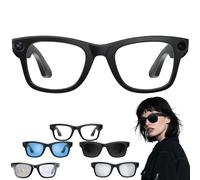 Genérico CyanVue AI Smart Glasses, Smart Glasses with Camera and Bluetooth, 800W Camera & 1080P,AI Translator, Voice Assistant UV Protection,Anti-Blue Light Glasses Everyday Wear (Anti-Blue Light)