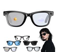 Genérico CyanVue AI Smart Glasses, Smart Glasses with Camera and Bluetooth, 800W Camera & 1080P,AI Translator, Voice Assistant UV Protection,Anti-Blue Light Glasses Everyday Wear (Colour Change)
