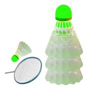 Generico Da Badminton,Juego de 3 piezas resistente al para entrenamiento luminoso | Badminton fosforescente que en la oscuridad - Para uso exterior, familia, adultos, niños, jardín, playa y césped