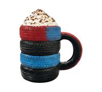 Generico Da Caffè - Da Caffè Inspirata Agli Pneumatici, bicchieri divertenti da 300 ml, in ceramica creativa per bevande calde / portacaffè decorativo, divertente Idea regalo | ideale per le va