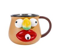 Genérico Da Caffè Divertente - Set Di Tazze Lavabili In Lavastoviglie | Tazze Per Caffè Acqua E Bevande | Per Casa Ufficio Festa Compleanno Regalo Simpatico, 11,5x10,5x7,5 Cm