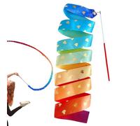 Generico Da Danza - Varita de Bailarín de 6,56 metros de largo, bastón con diseño de corazón que hace voltear, relleno de bolsos, banda de gimnasia para falsa de Gi